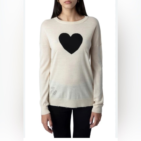 Zadig&Voltaire Women's Love Long Sleeved Knitwear Cardigan Sweater size Large - Picture 2 of 10